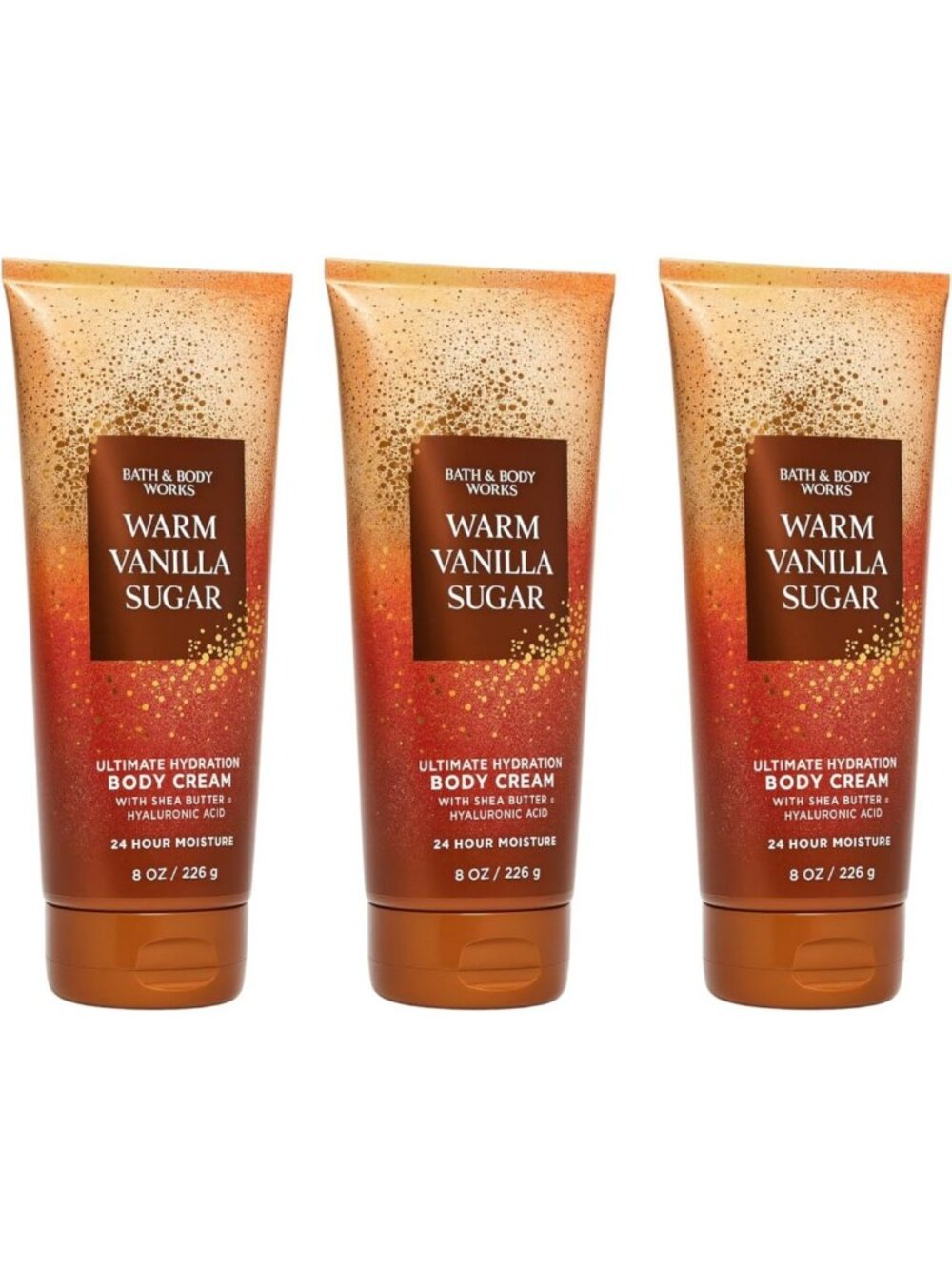 Ultimate Hydration Body Cream 3-Pack | Warm Vanilla Sugar, White Orchid